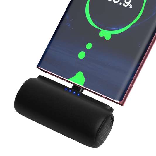 Mini chargeur portable Power Bank pour iPhone ou téléphones de type C, charge instantanée