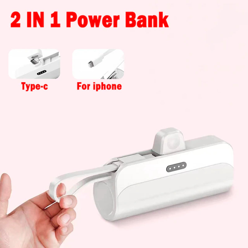 10000Mah Mini Portable Power Bank External Battery Plug Play Power Bank Type C Fast Effective Charger for Iphone Samsung Huawei