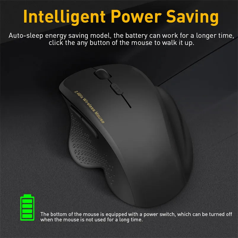 Wireless Mouse USB Computer Mouse Silent Ergonomic Mouse 2000 DPI Optical Mause Gamer Noiseless Mice Wireless for PC Laptop