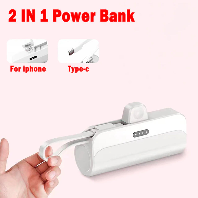 10000Mah Mini Portable Power Bank External Battery Plug Play Power Bank Type C Fast Effective Charger for Iphone Samsung Huawei